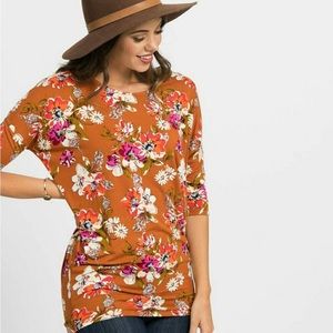 Agnes & Dora Dolman Tunic Organic Girl Copper Fall